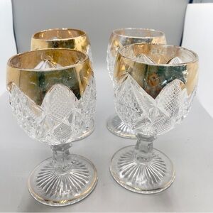 Early American Pattern Glass (EAPG) cordial glass set of Four